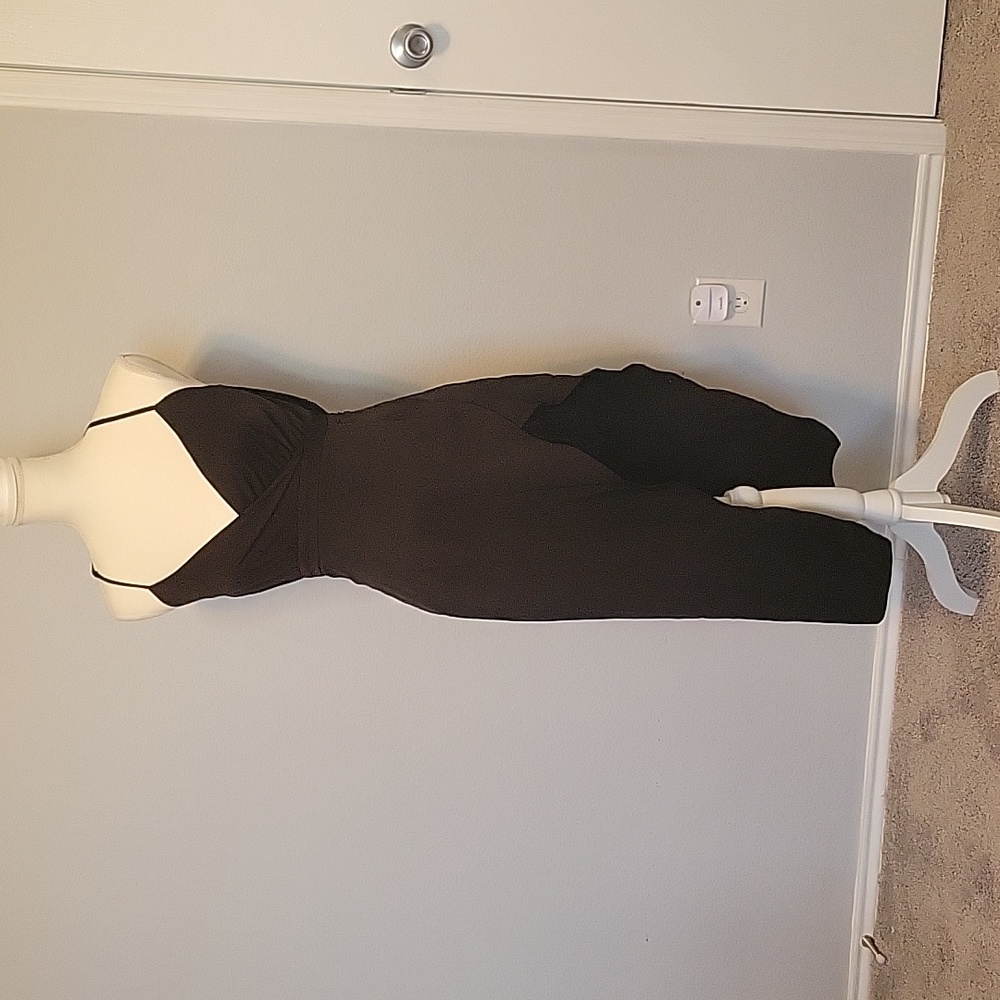 Chic Black Asymmetrical Dress - Size XS